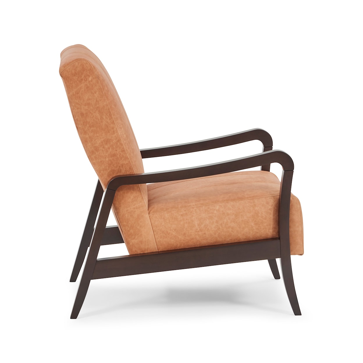 Best Home Furnishings Rybe Mid Century Modern Chair with Wood Arms