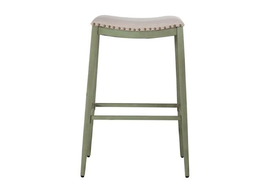 Vintage Series Backless Upholstered Barstool by Liberty Furniture at Schewels Home
