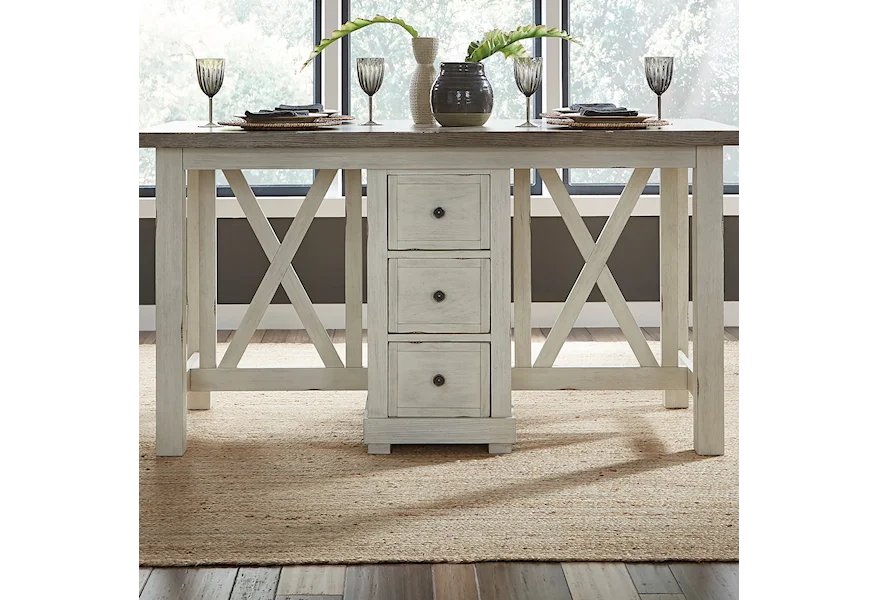 Amberly Oaks Island Table by Liberty Furniture at H & F Home Furnishings