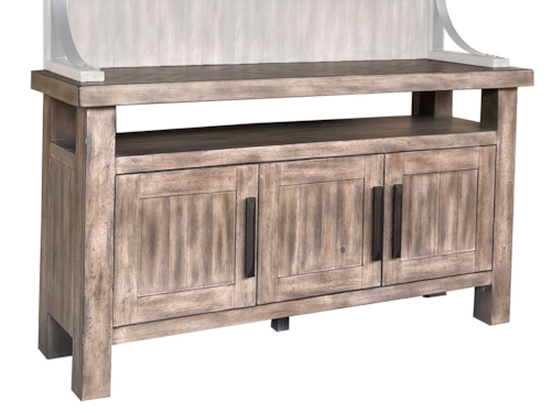 Rustic Buffet Server with Adjustable Shelving