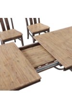 Intercon Transitions Dining Rustic Trestle Dining Table with 20" Leaf