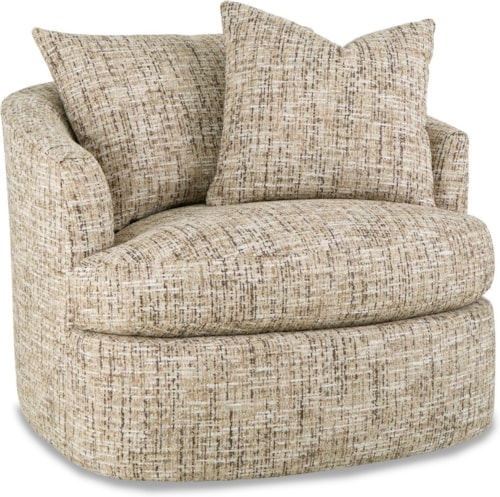 Contemporary Swivel Barrel Chair