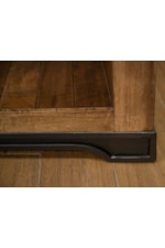 Hand-wrought iron base with non-chip finish in matte black