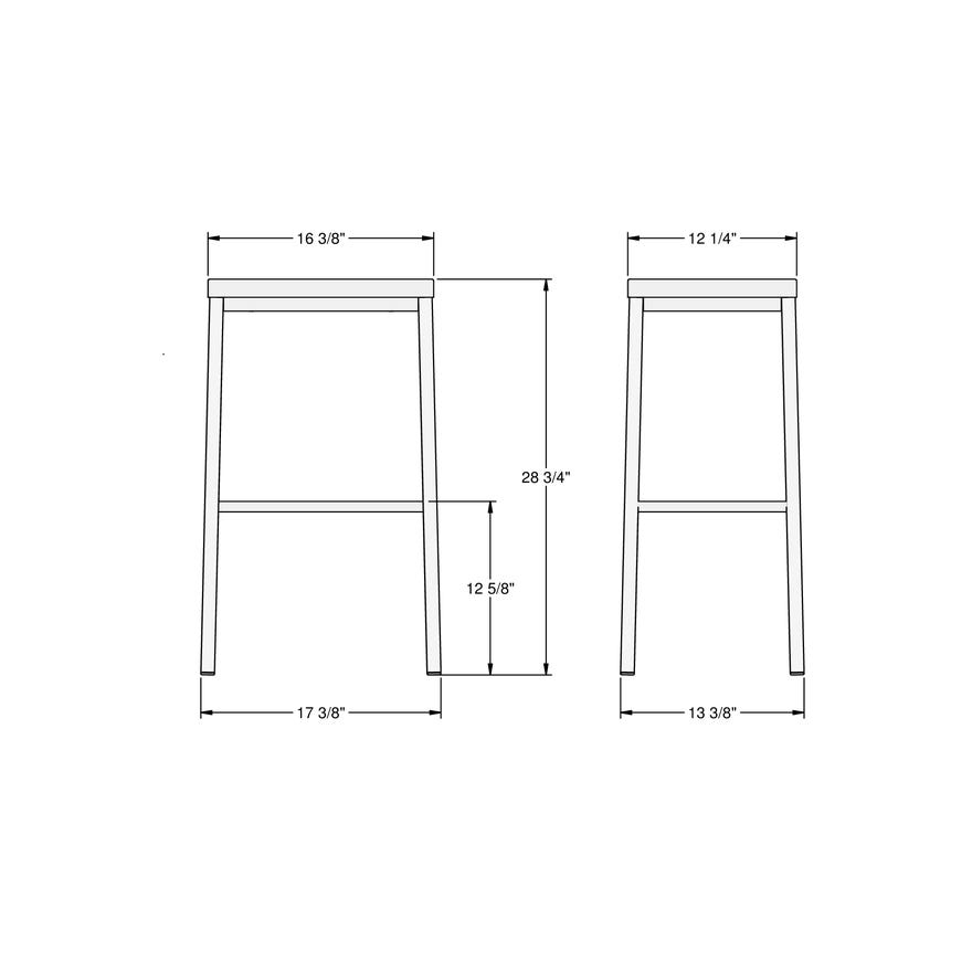 Amisco Bradley Bar Height Stool