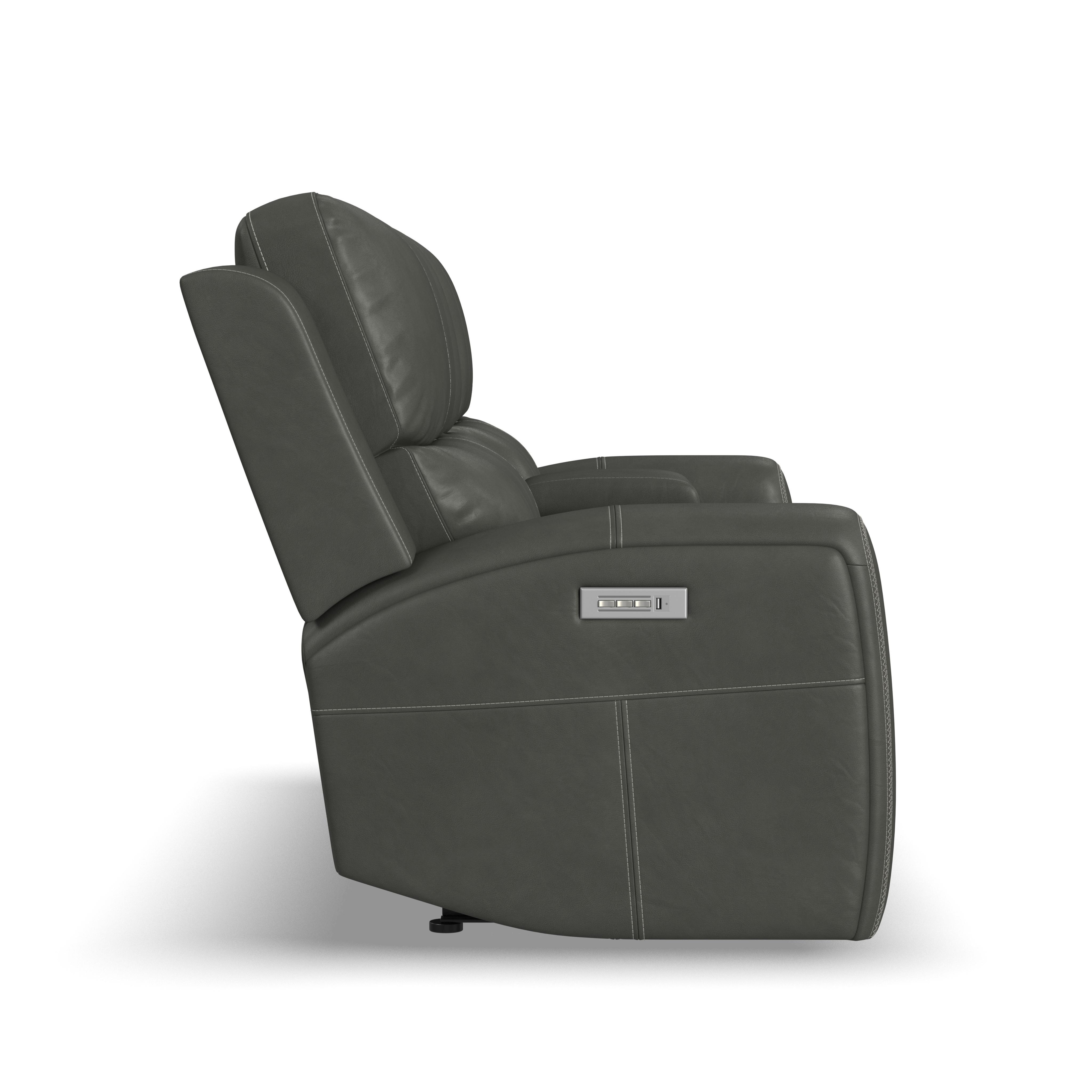 Flexsteel Linden Power Reclining Console Loveseat