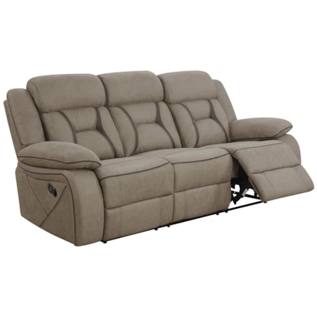 Higgins Pillow Top Arm Motion Sofa Tan