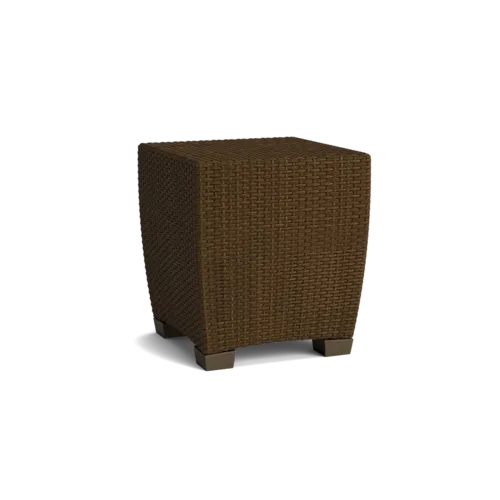Fusion 18" Square Block-Foot Wicker End Table