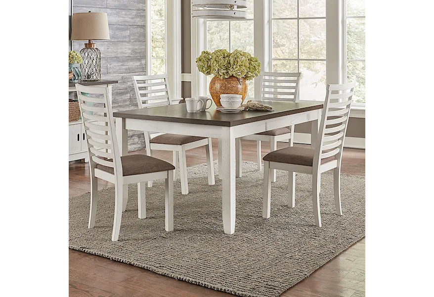 Brook Bay 5 Piece Leg Table Set by Liberty Furniture at VanDrie Home Furnishings