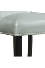 Elements International Meridian NAILHEAD GREY PUB CHAIR |