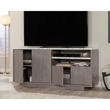 Four-Door TV Credenza