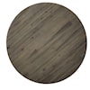 Modus International Canyon Washed Grey Solid Wood/Metal Round Coffee Table