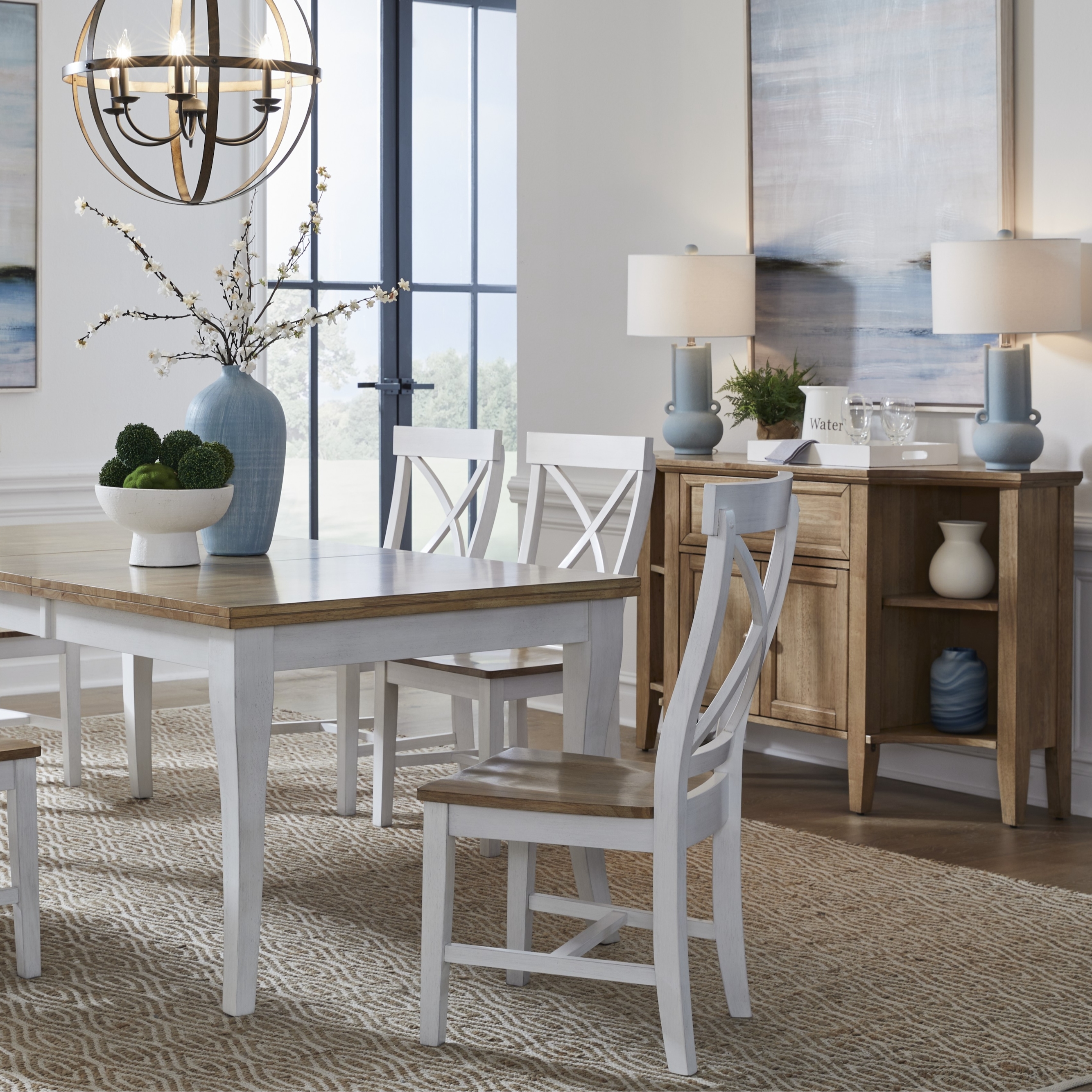 Farmhouse Dining Table with Shaker Legs