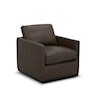 Liberty Furniture Weston Leather Swivel Accent Chair - Timber