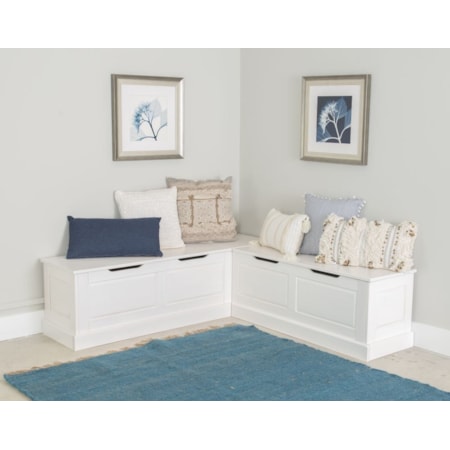 Backless Corner Nook Bench