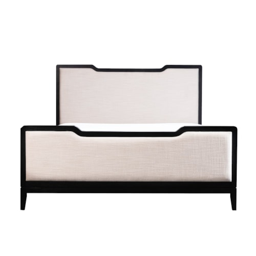 Transitional Upholstered Queen Bed