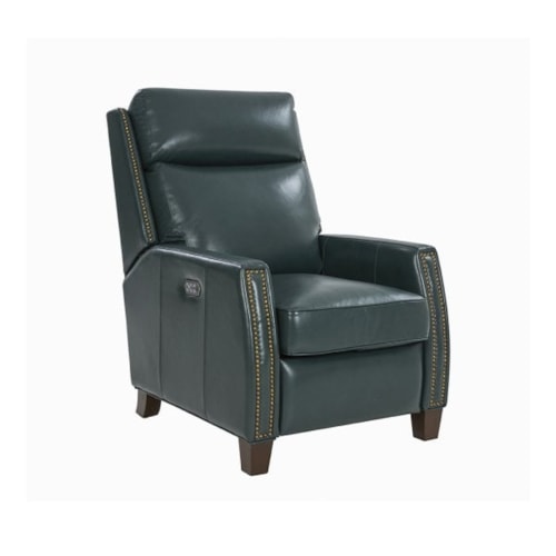 Transitional Big & Tall Power Recliner with Power Headrest and Power Lumbar