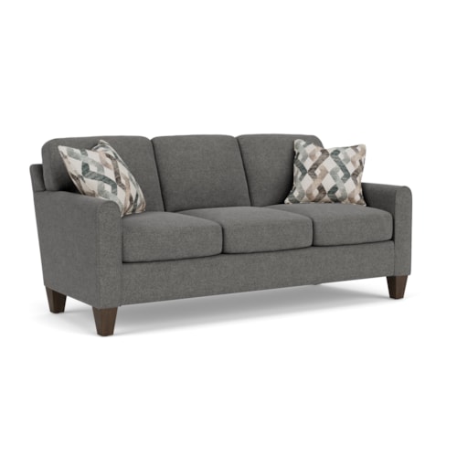 Contemporary Sofa with Mailbox Arms