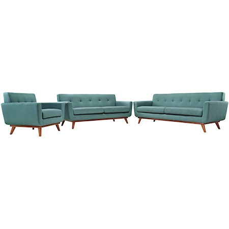 Sofa Loveseat and Armchair Set