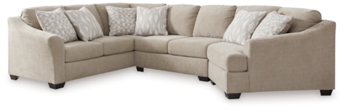 3-Piece Sectional With Cuddler