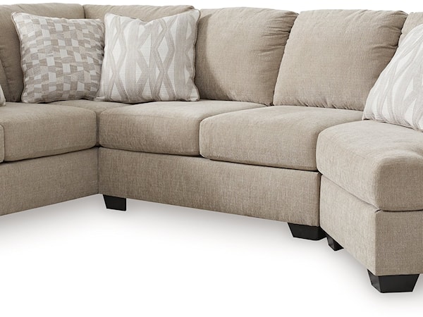 3-Piece Sectional With Cuddler