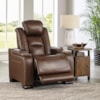 Signature Design by Ashley The Man-Den Power Recliner with Adjustable Headrest