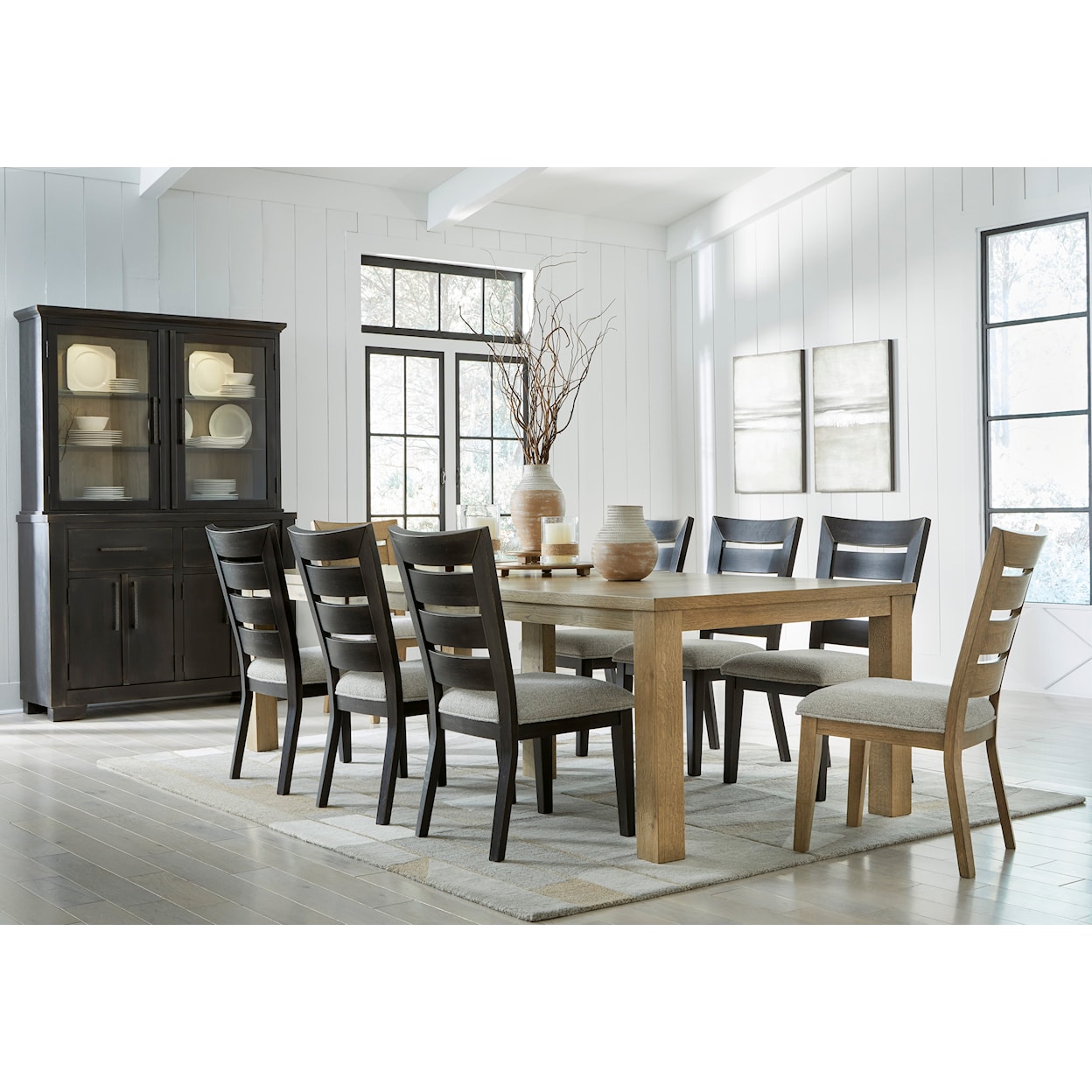 Ashley Furniture Signature Design Galliden 9-Piece Dining Set