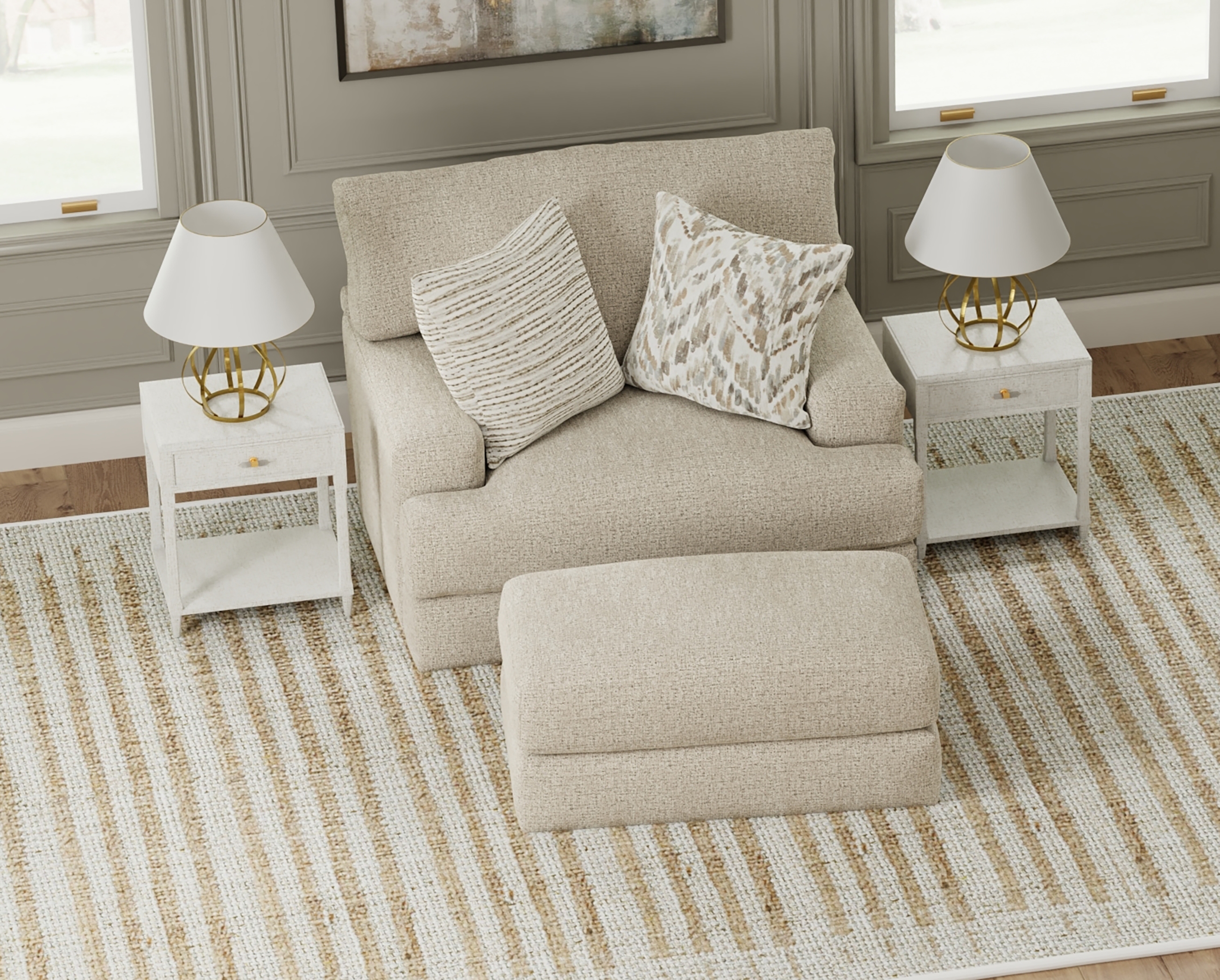 Jackson Furniture Brett Rectangular Ottoman