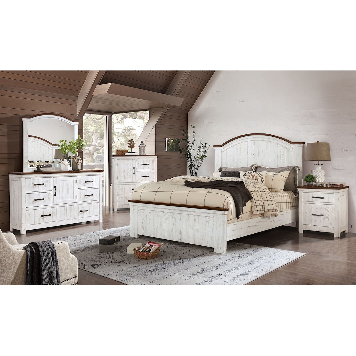 Furniture of America - FOA Alyson 4-Piece Queen Bedroom Group