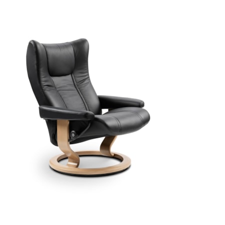 Medium Reclining Chair with Classic Base