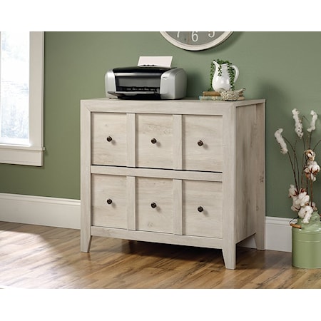 Farmhouse Living Room/Office Console with File Drawer