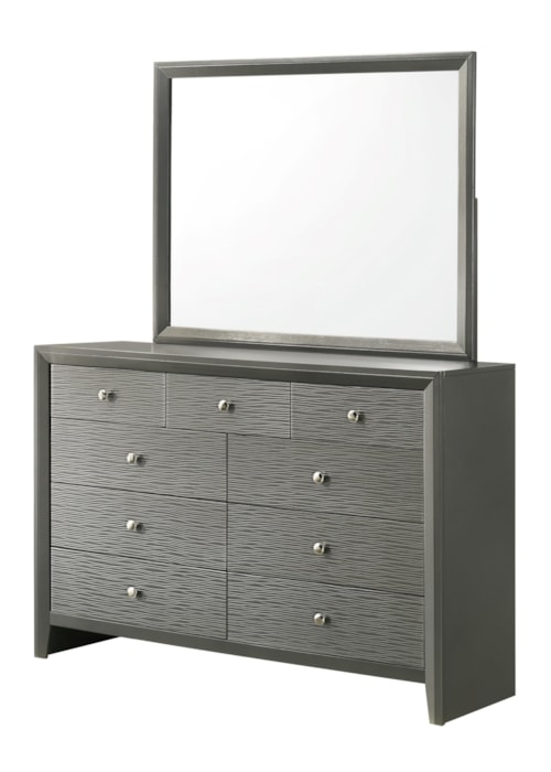 Denker Contemporary Dresser and Mirror