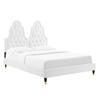 Tufted Performance Velvet Twin Platform Bed