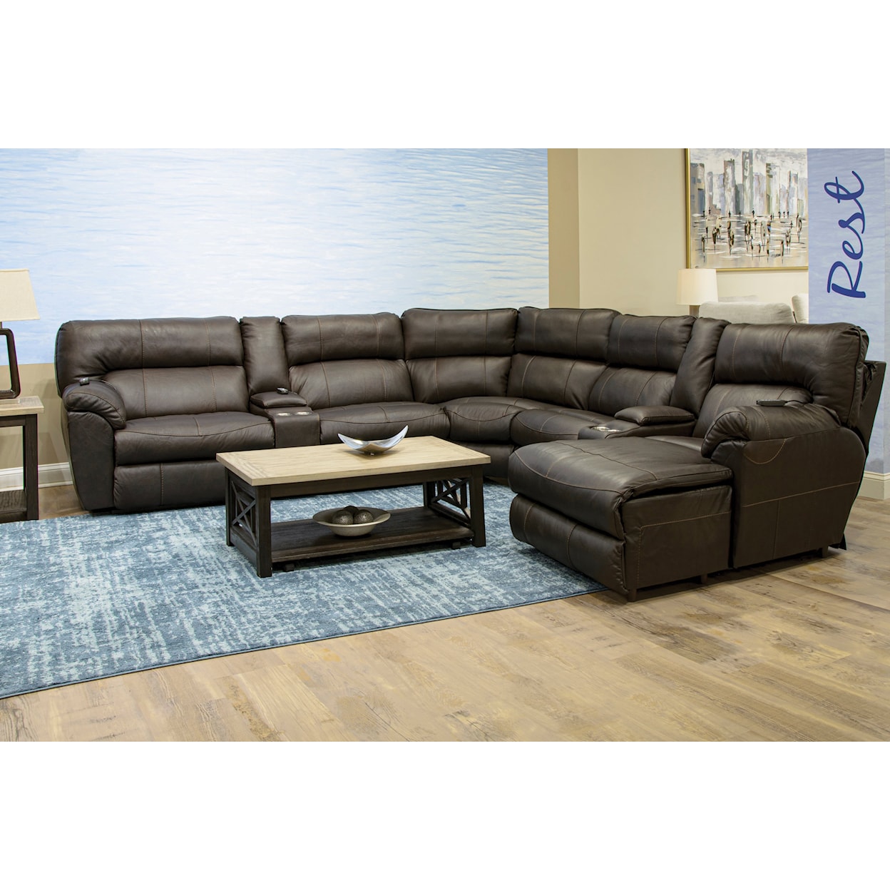 Carolina Furniture Maldini 5-Piece Sectional Sofa