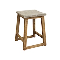Backless Two-Tone Counter Stool