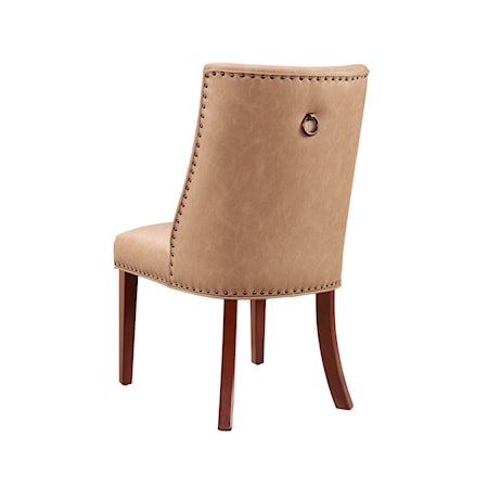 Dining Chair with Faux Leather Upholstery