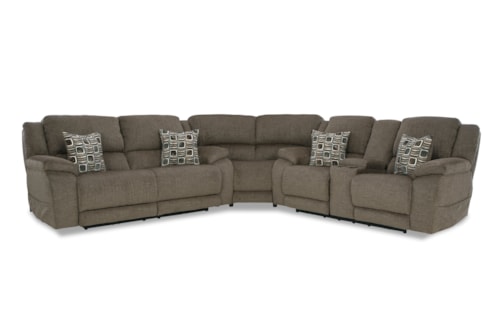 L-Shaped 3-Piece Sectional with Power Reclining
