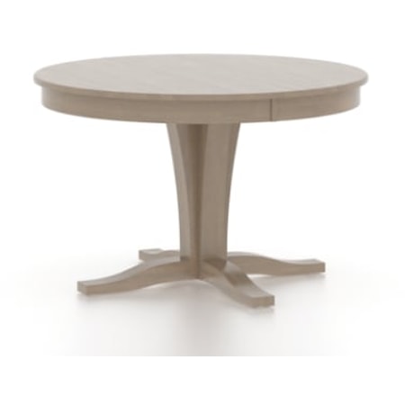 Transitional Customizable Round Wood Table