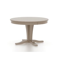 Transitional Customizable Round Wood Table