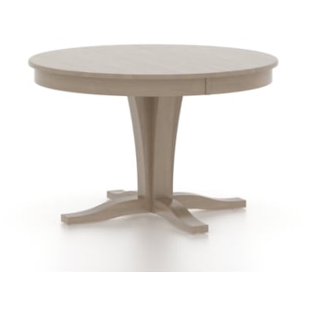 Round wood table