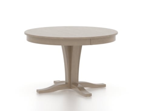 Transitional Customizable Round Wood Table