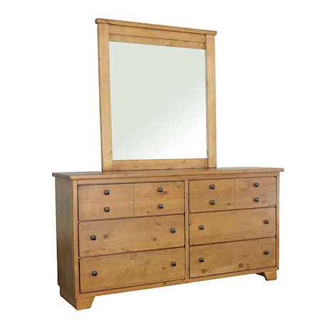 6-Drawer Dresser & Mirror