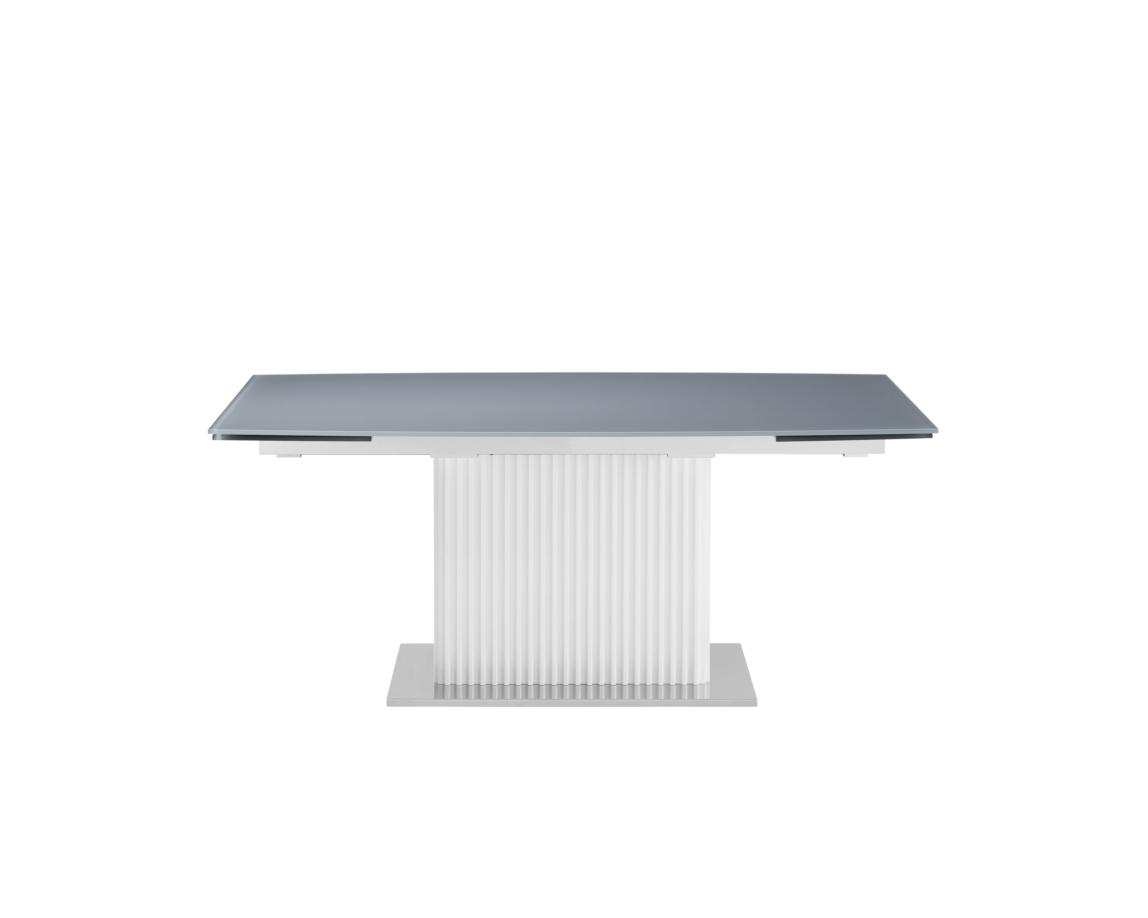 Extendable Dining Table with Glass Top