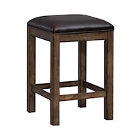 Contemporary Upholstered Console Stool