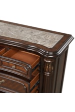 New Classic Bella Notte Traditional 9-Drawer Dresser with Linen-Lined Drawers and Jewelry Tray