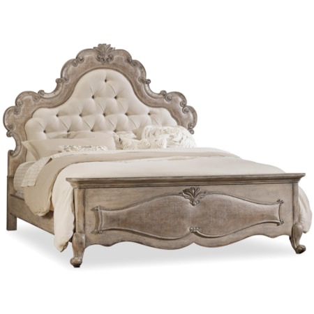 Queen Upholstered Panel Bed