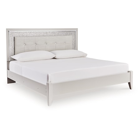 Queen Upholstered Panel Bed