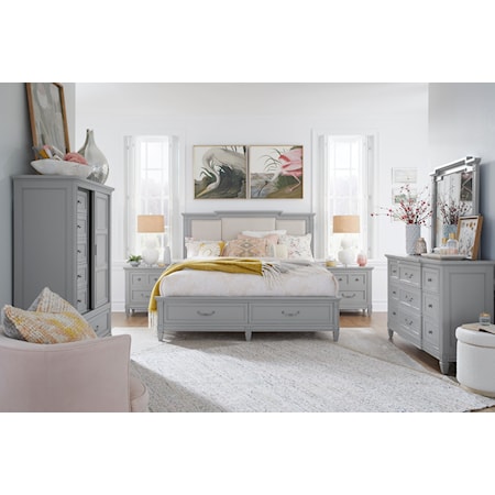 6-Piece Upholstered Queen Bedroom Set