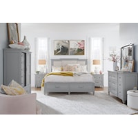 Contemporary 6-Piece Upholstered Queen Bedroom Set