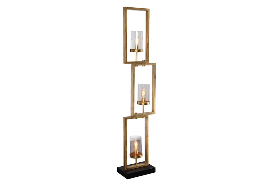 Cielo Cielo Staggered Rectangles Floor Lamp by Uttermost at Z & R Furniture