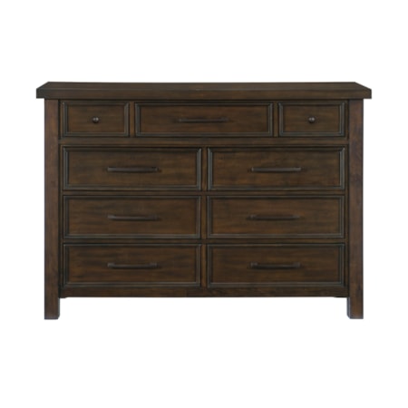 Dresser and Mirror Set